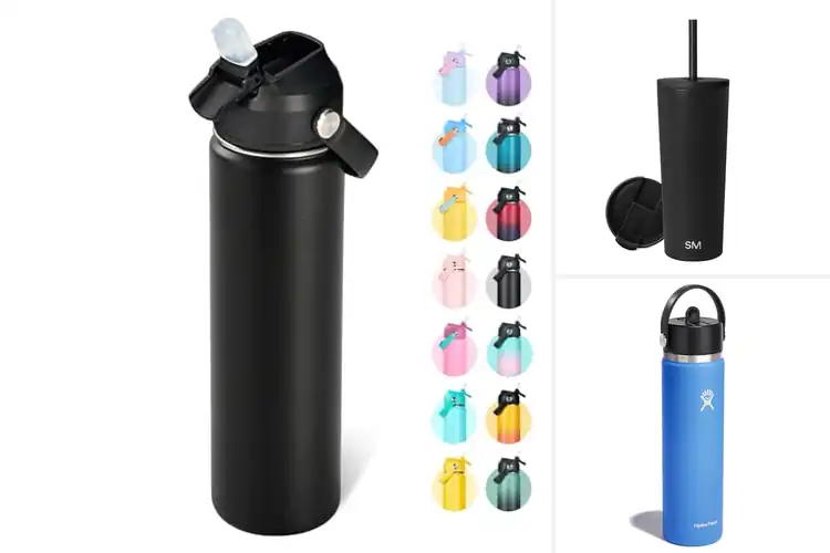 Detailed view of Best 24 Ounce Water Bottle With Straw