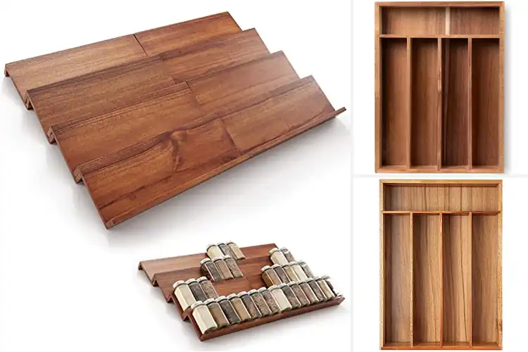 Detailed view of Best Acacia Wood Organizers