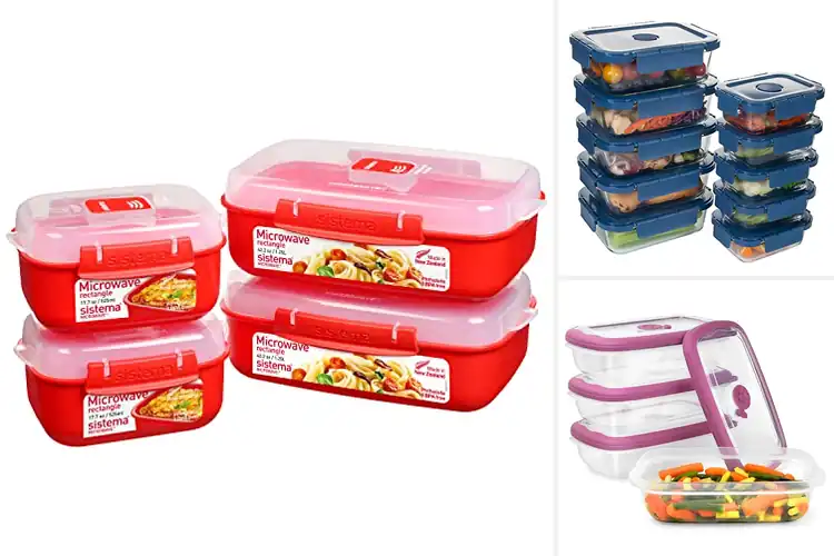Detailed view of Best Built-In Vent Microwave Containers