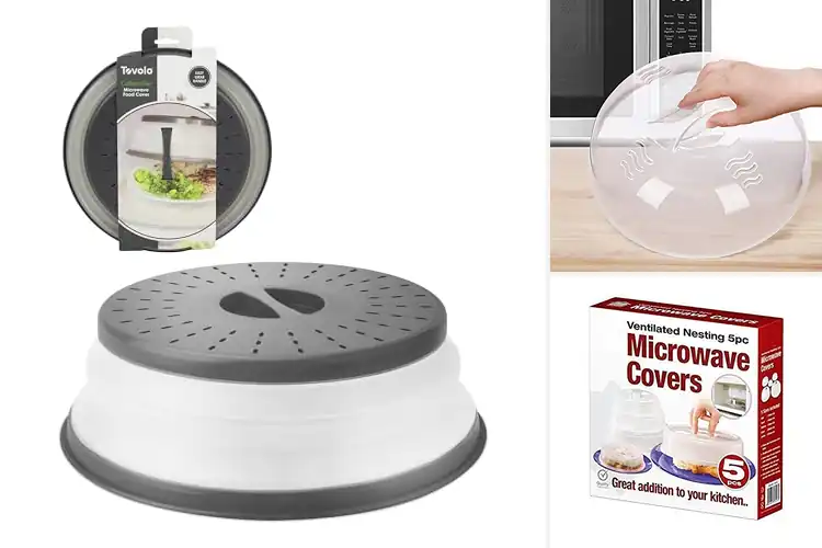 Detailed view of Best Built-In Vent Microwave Lids: Clean Kitchen