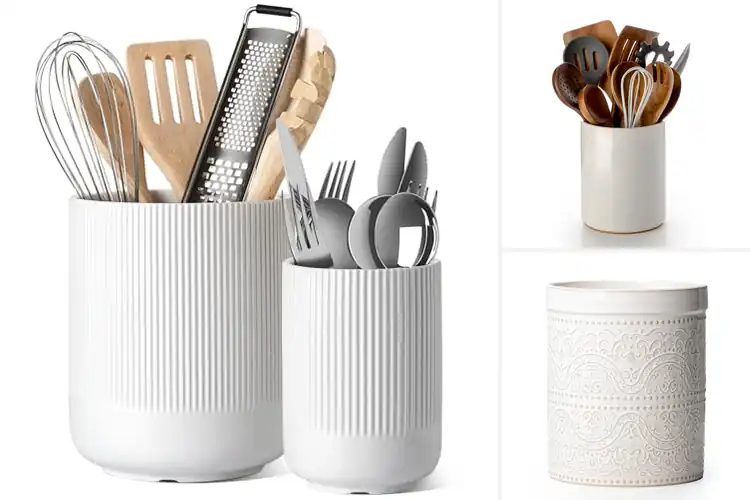 Detailed view of Best Ceramic Utensil Holder For Countertops