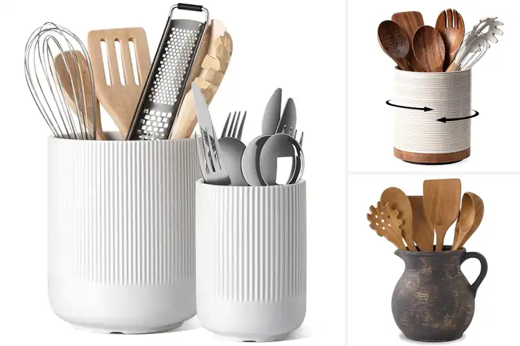 Detailed view of Best Ceramic Utensil Holder Material
