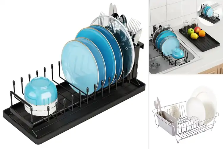 Detailed view of 10 Best Compact Dish Drying Racks for Small Spaces