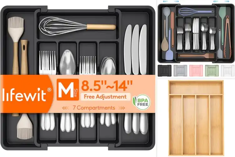 Detailed view of Best Cutlery Organizers: Top 10 Picks for a Tidy Kitchen