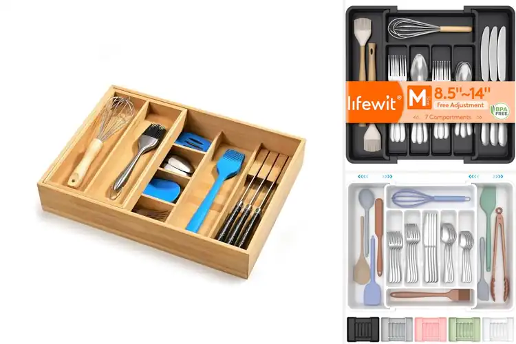 Detailed view of Best Dual Size Utensil Organizers