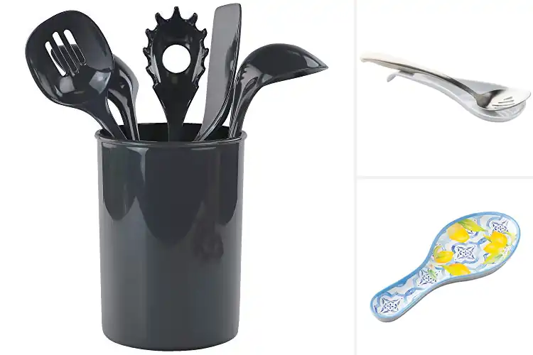 Detailed view of Best Durable Melamine Utensil Holders