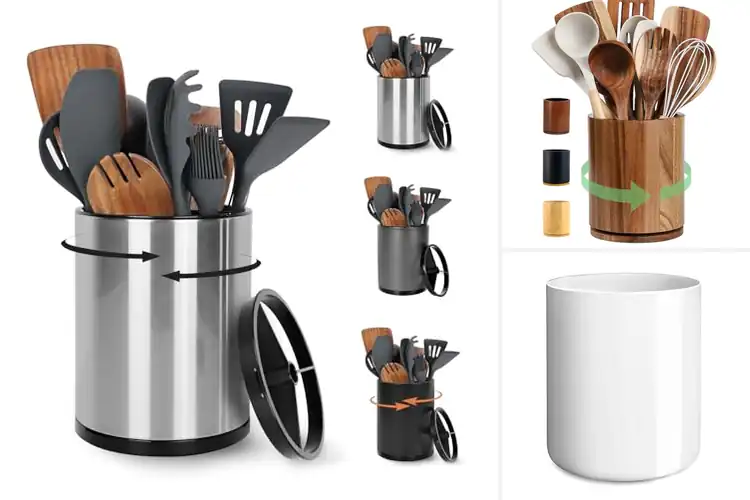 Detailed view of Best Easy To Clean Utensil Holder For Kitchen