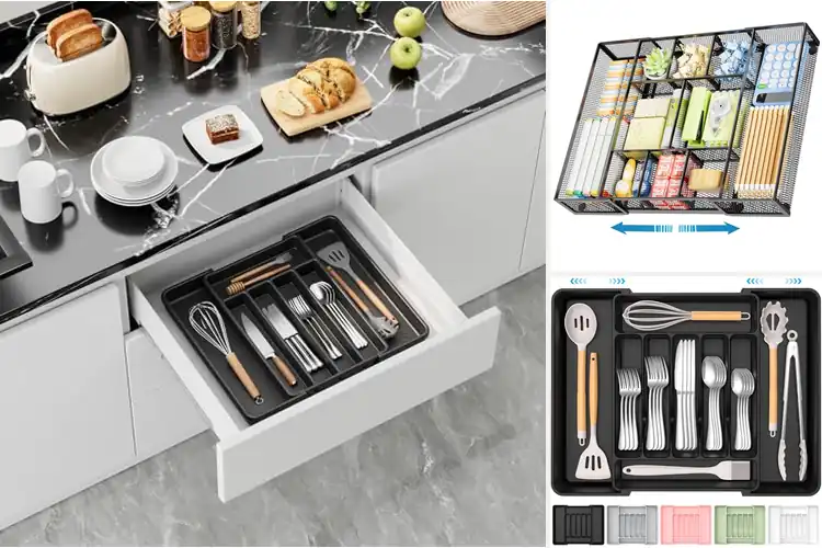 Detailed view of 10 Best Expandable Trays: Drawer Organization