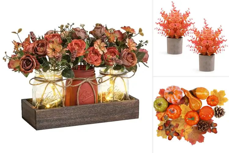 Detailed view of Best Fall Tabletop Decorations
