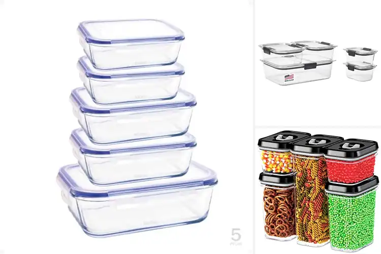 Detailed view of Best Five-Piece Container Set with Lids
