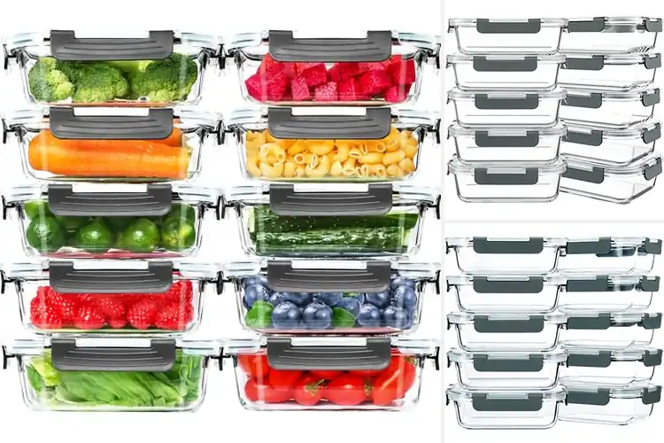 Detailed view of Best Glass Meal Prep Containers