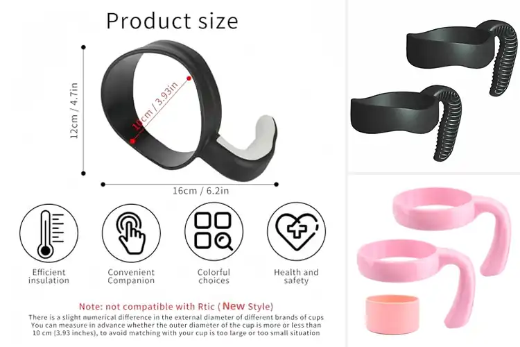 Detailed view of 10 Best Grip Handle Tumblers: Secure No-Spill Grip