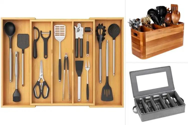 Detailed view of Best Large Utensil Storage For 15 To 20 Utensils