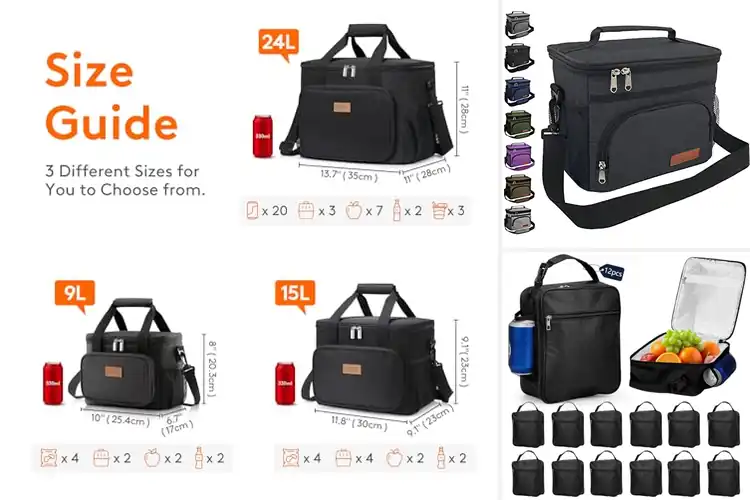 Detailed view of 10 Best Lunch Bags For Men: Durable & Insulated