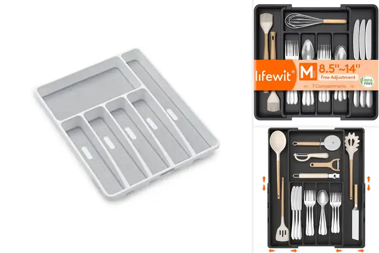 Detailed view of Best Multi-Compartment Utensil Organizers