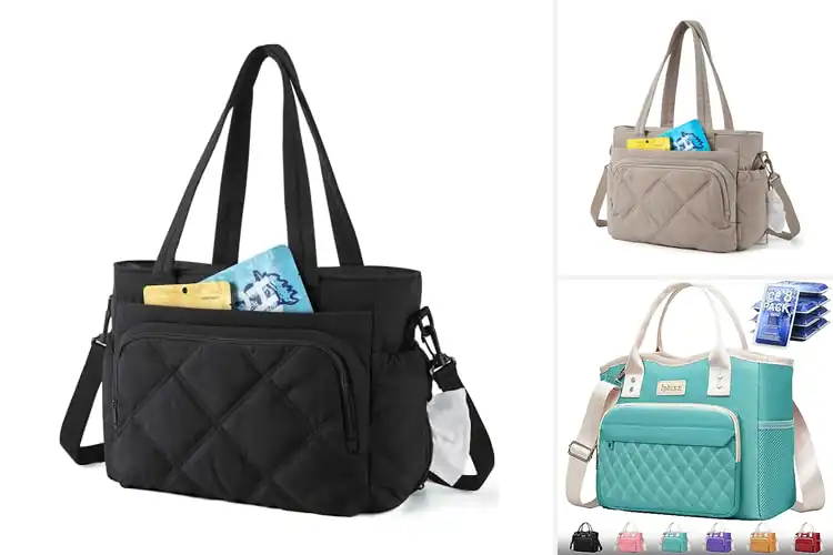 Detailed view of Best Multi Pocket Lunch Bags With Front Zipper