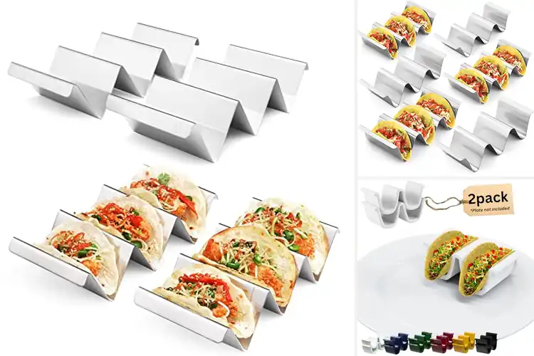 Detailed view of 10 Best Multi Slot Taco Racks: Tacos Made Easy