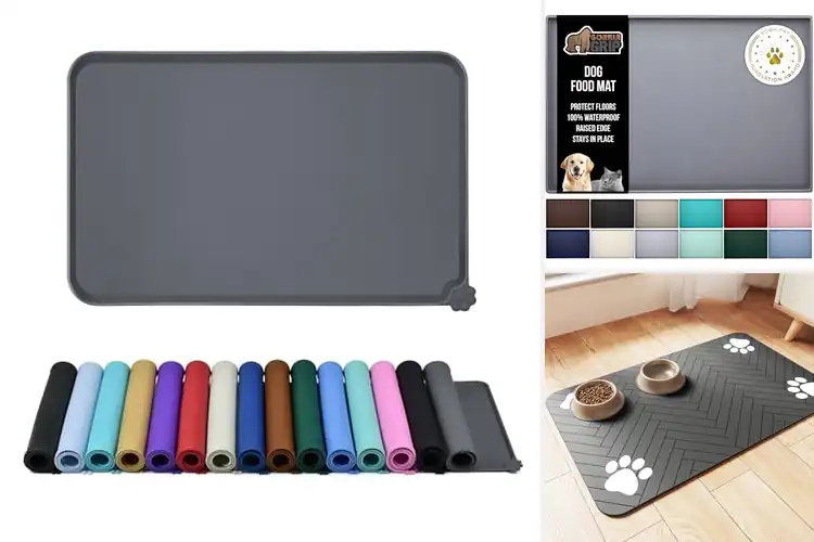 Detailed view of Best Pet Feeding Mats: Clean Floors, Happy Pets