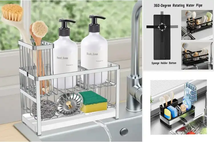 Detailed view of Best Rotatable Spout Sponge Holders