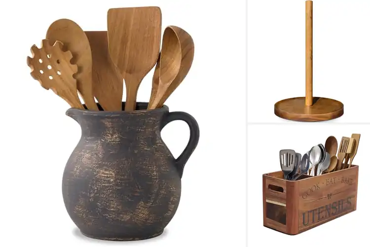 Detailed view of Best Rustic Kitchen Holders: Organize & Add Charm