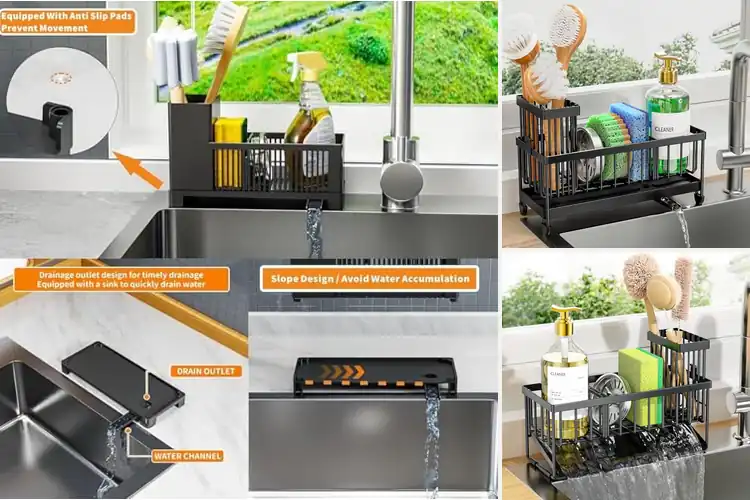 Detailed view of Best Rustproof Kitchen Sink Organizer