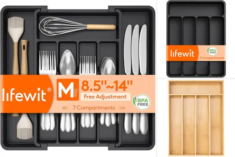 Detailed view of Best Silverware Holders: Top 10 Picks for a Tidy Kitchen