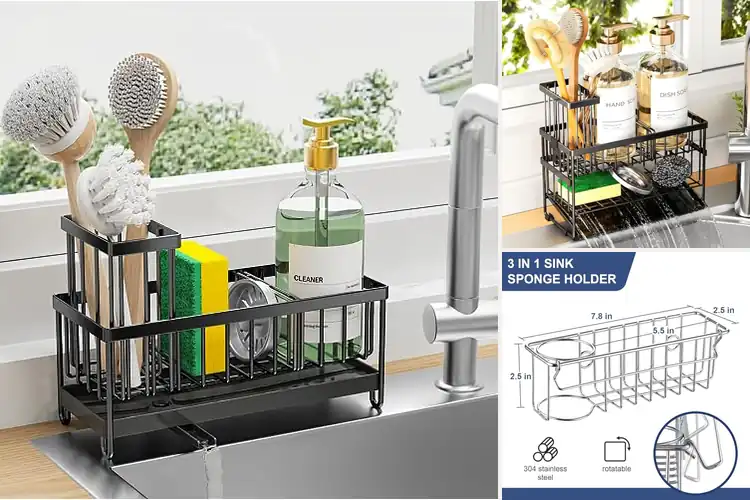 Detailed view of 10 Best Sink Caddy Organizers: Revamp Your Kitchen Sink