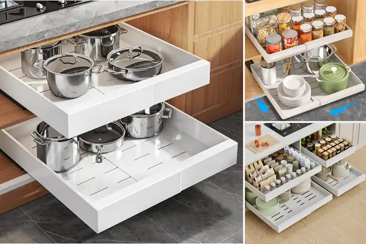 Detailed view of Best Sliding Cabinet Organizers