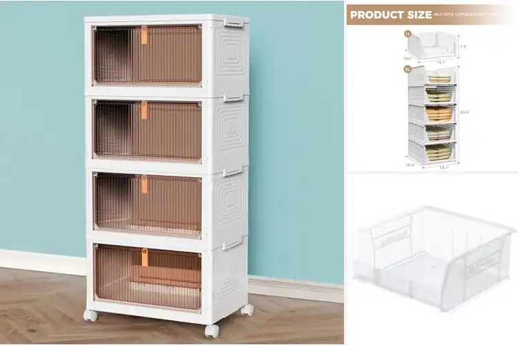 Detailed view of Best Space-Saving Stackable Storage
