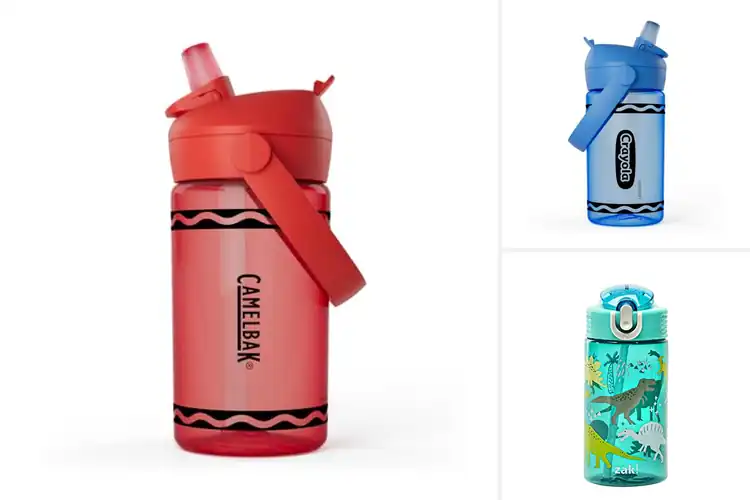 Detailed view of Best Spill Proof Flip Straw Bottle