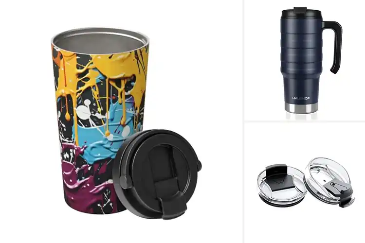Detailed view of Best Splatter-Proof Coffee Tumblers