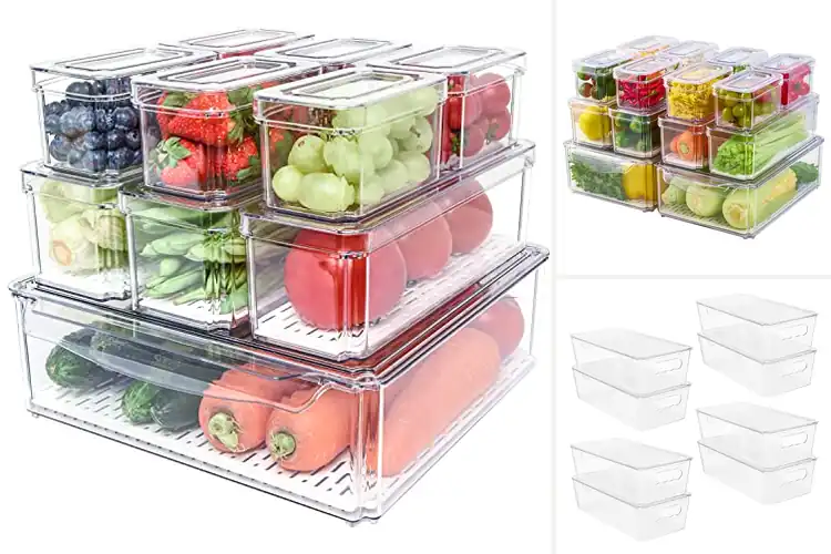 Detailed view of Best Stackable Fridge Containers for Effortless Organization