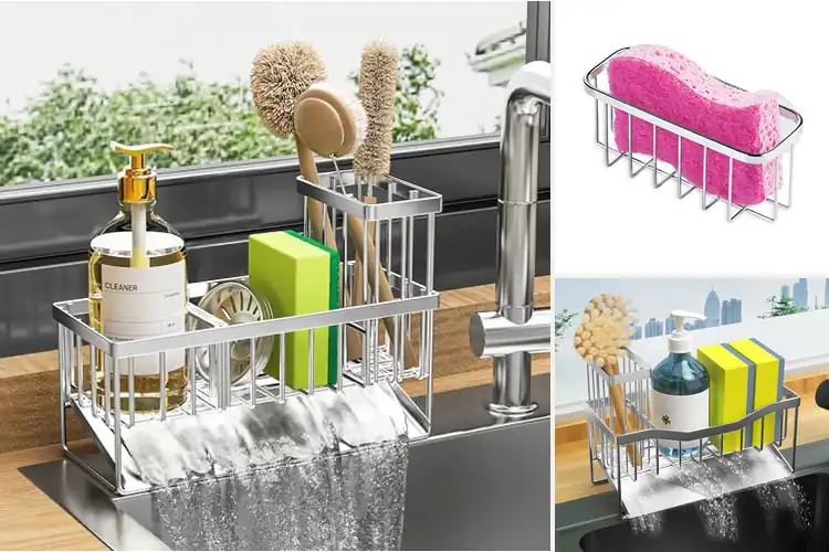 Detailed view of 10 Best Stainless Steel Sink Caddies for a Spotless Kitchen