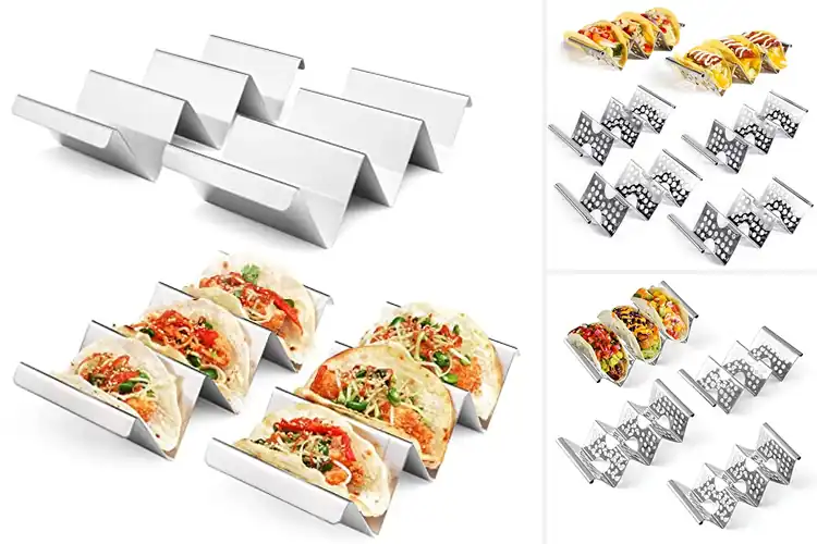 Detailed view of 10 Best Steel Taco Racks for Ovens, Grills & Easy Cleanup