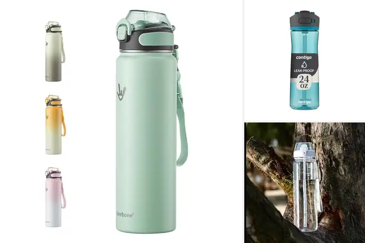 Detailed view of 10 Best Straw Water Bottles With Locks for Easy Cleaning