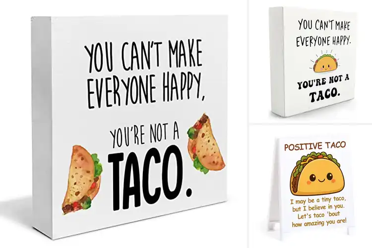 Detailed view of 10 Best Taco Desk Signs to Boost Your Workspace Vibe