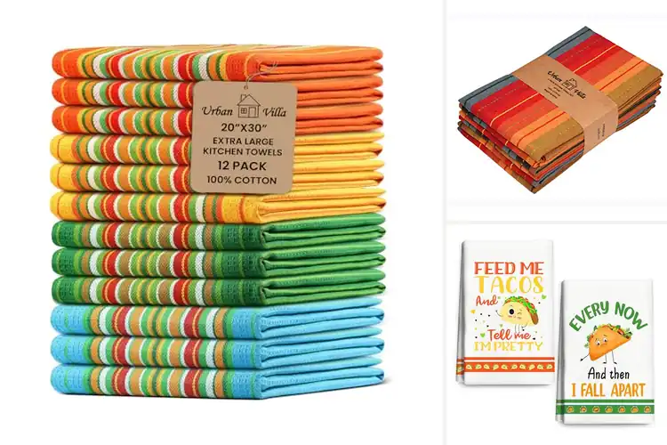 Detailed view of 10 Best Taco Kitchen Towels for Fun & Fresh Kitchens