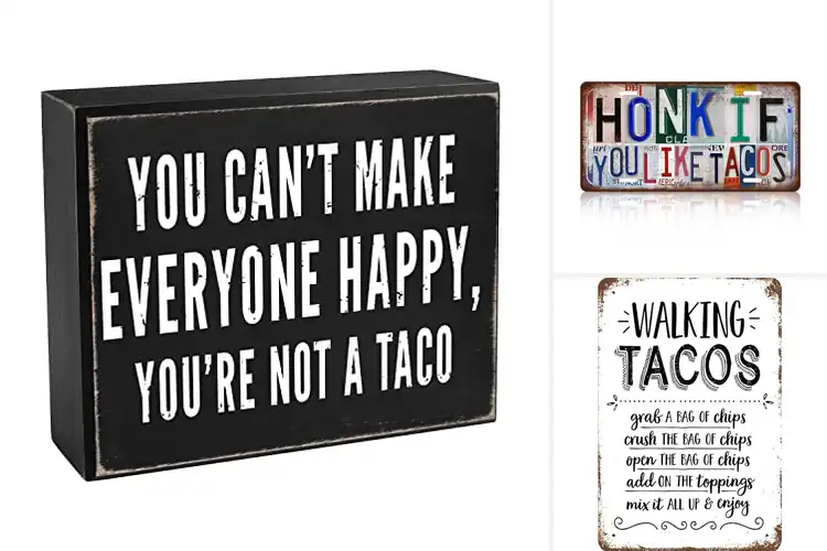 Detailed view of 10 Best Taco Plaques to Brighten Your Kitchen