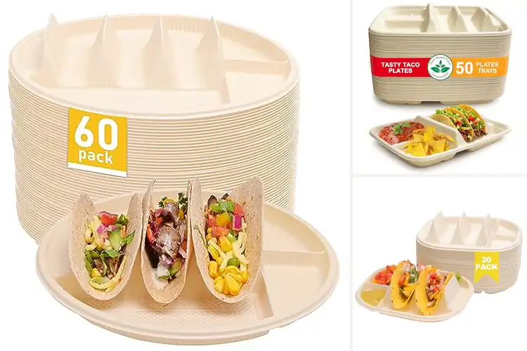 Detailed view of 10 Best Taco Plates for Mess-Free, Tasty Bites