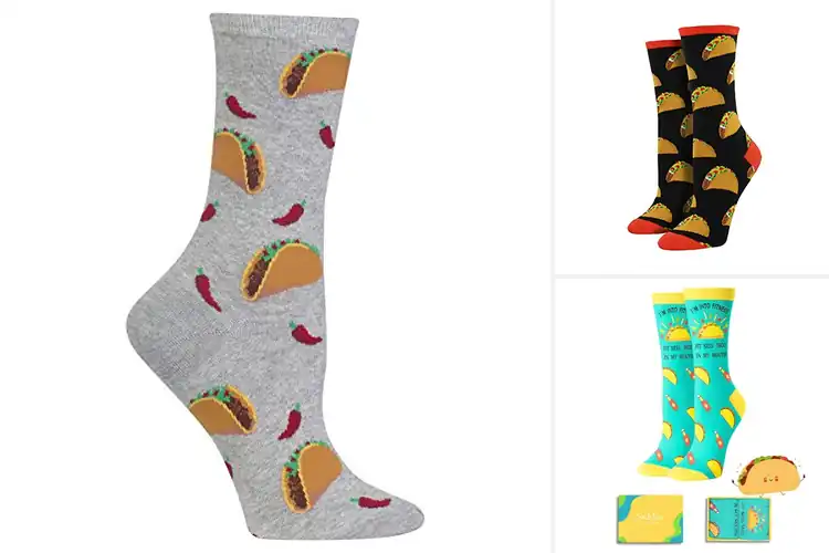 Detailed view of 10 Best Taco Socks For Women: Cozy, Fun, and Stylish Picks