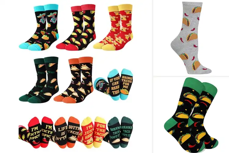 Detailed view of 10 Best Taco Socks to Brighten Up Your Outfit