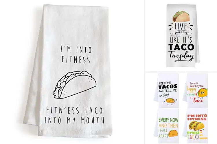 Detailed view of 10 Best Taco Tea Towels to Brighten Your Kitchen Décor