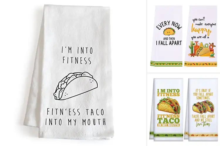 Detailed view of 10 Best Taco Towels to Add Fun Flair to Your Kitchen