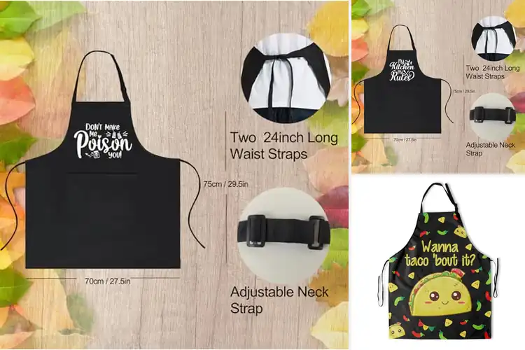 Detailed view of 10 Best Tacos Cooking Aprons for Clean, Stylish Chefs