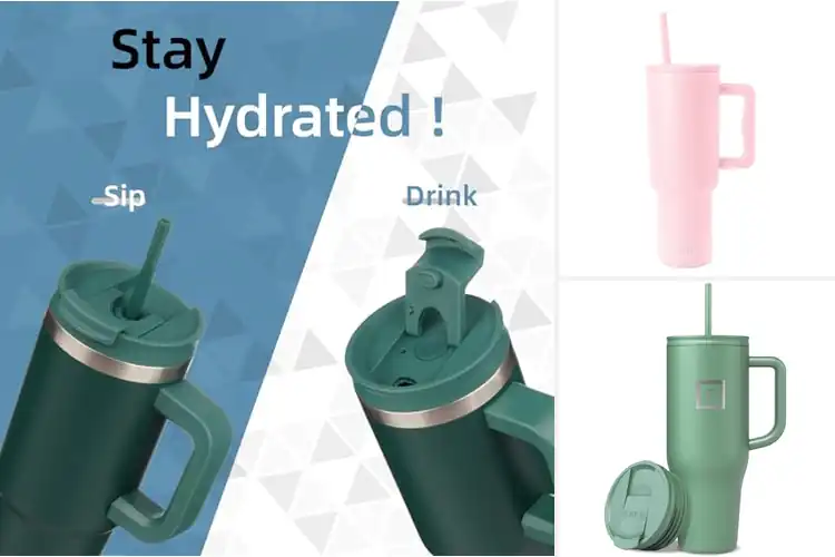 Detailed view of 10 Best Travel Tumblers With Cup Holder Compatibility