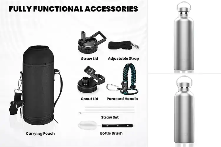 Detailed view of 10 Best Triple Wall Insulated Bottles: Stay Cool 48 Hours
