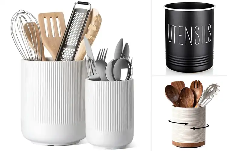 Detailed view of Best Utensil Crocks: 10 Top Picks to Organize Your Kitchen