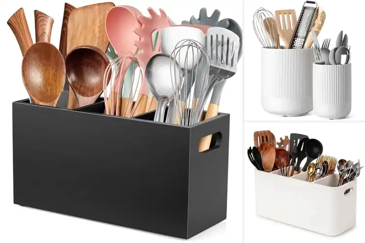 Detailed view of Best Utensil Organizer Crocks