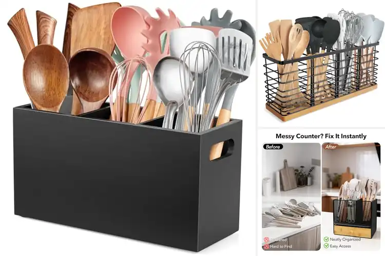 Detailed view of Best Utensil Organizer For Countertop