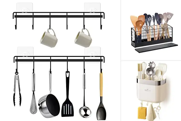 Detailed view of Best Wall Mount Utensil Organizer
